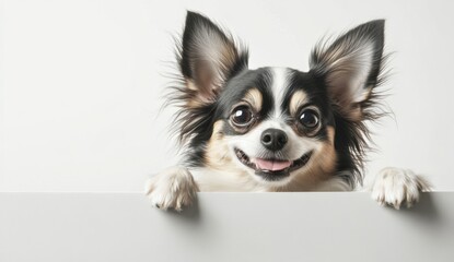 Charming Chihuahua with Playful Expression and Fluffy Ears