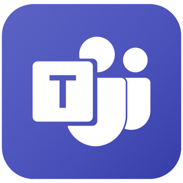 Microsoft Teams logo icon. Social media icon. Popular social media logo. Stock vector editorial. UKRAINE, KHARKIV, February 28 2025