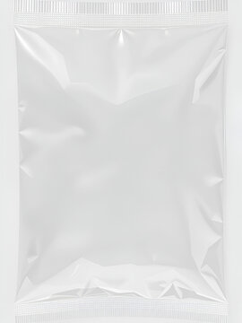 A shrink-effect vinyl cover with a lifelike transparent plastic package. A contemporary illustration set includes an overlay mockup of a square seal wrap. The texture mimics cellophane or polythene