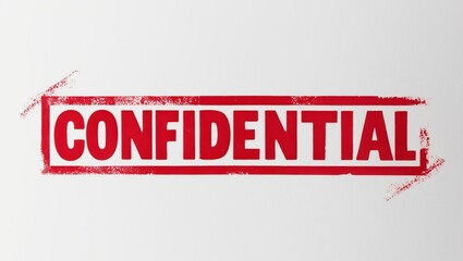 A bold red "CONFIDENTIAL" stamp indicating sensitive information, set against a plain background.
