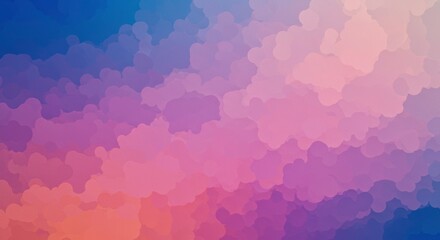 Abstract Pastel Skies: A dreamy and vibrant abstract artwork showcasing a spectrum of soft pastel colors, evocative of a sunset sky. The image creates a sense of calm and serenity.