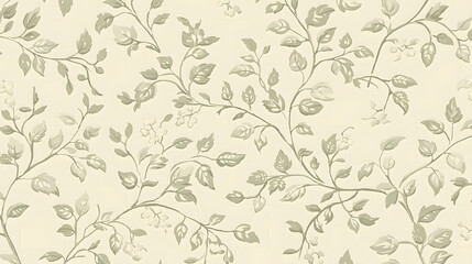 Vintage floral wallpaper : Delicate floral pattern reminiscent of classic wallpapers, creating an atmosphere of timeless beauty and old-world charm.