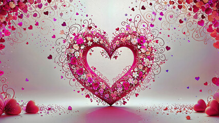 Large selection of invitation hearts, backgrounds, designs, cards	
