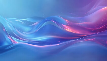 Fototapeta premium Abstract colorful wave background with smooth gradients and glowing elements creating a serene and calming atmosphere for various creative projects