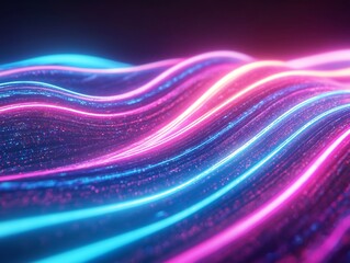 neon encryption streams futuristic aesthetic