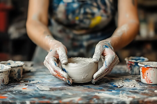 Handicrafts and artisan work involve creating items using manual techniques without machines. Artisans are experts in their craft, learning and refining their skills over the years.


