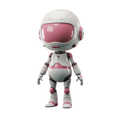 A 3D render of a friendly, cartoonish robot