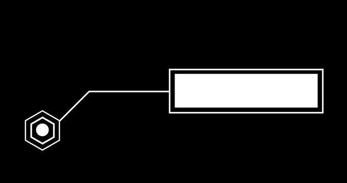 
Pair of Modern lower third with empty copy space for writing custom messages, Lower third title intro design animation in 4K UHD resolution, RGB. Technological corporate infographic pop-up hud clip.
