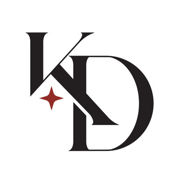 Initial KD or DK vector logo design for luxury and startup. 標誌設計, ロゴデザイン, Dise&ntilde;o de logotipo