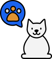 Obraz premium cute dog character