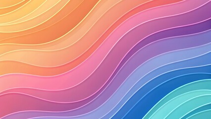 Abstract Colorful Wave Background
