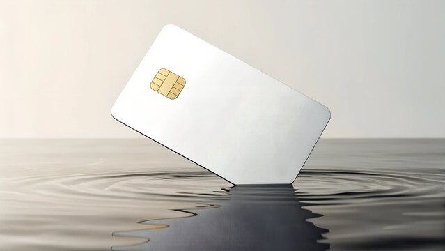 White Credit Card in Water