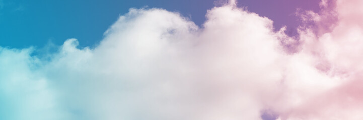 Abstract background panoramic landscape of beautiful sky with clouds