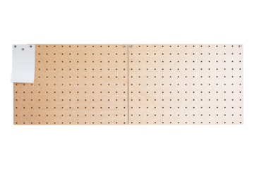 Horizontal Pegboard with Whiteboard for Organization and Planning