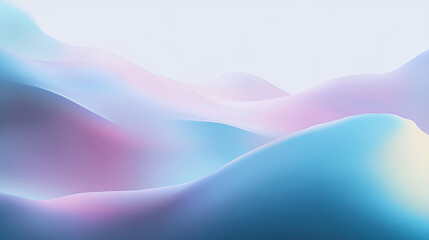 Soft Pastel Abstract Background with Smooth Gradient Waves