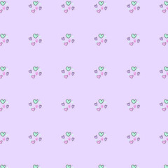 seamless pattern with hearts