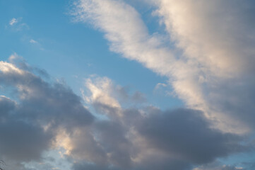 冬の雲がある空