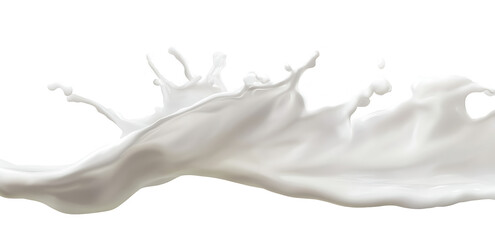 High-quality milk or cream splash white liquid cutout download