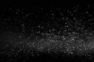 Fototapeta premium Snow storm fast movement black backgrounds night.