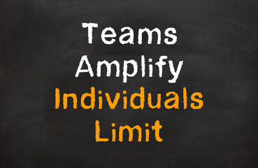 teams amplify individuals limit