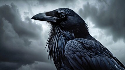 Fototapeta premium Dark Illustration for World Goth Day: Moody and Atmospheric Gothic Artwork in Black and Grey Tones