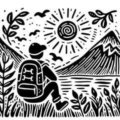 vector illustration of a man