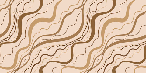 Seamless mocha mousse abstract pattern with flowing, organic lines in warm earthy tones, creating a smooth, elegant, and sophisticated visual effect