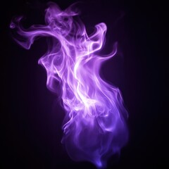 Obraz premium Droped shaped purple fire bonfire smoke flame.