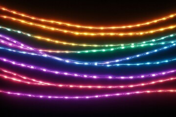 Obraz premium radiant cybernetic network neon swirls