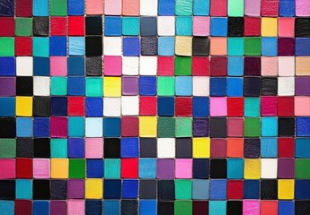 Fototapeta premium Colorful Square Pattern Tiles