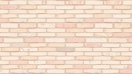 Fototapeta premium Delicate Brickwork Patterns in Pastel Spring Tones