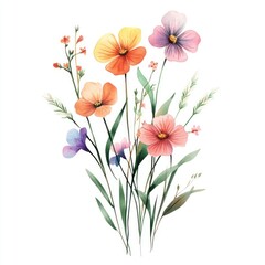 Aesthetic Spring Wallflowers Flower Art