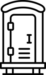 Public Toilet Icon Vector Element
