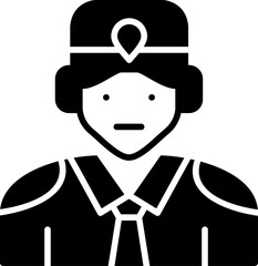 Security Guard Icon Vector Element