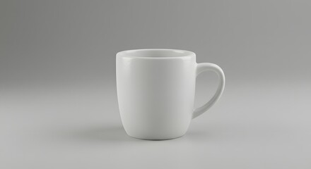 Fototapeta premium white cup isolated on white