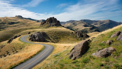 mountain road in the mountains