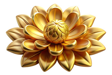 golden lotus flower