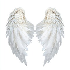 Obraz premium Feather white wings flying feathers angel archangel.