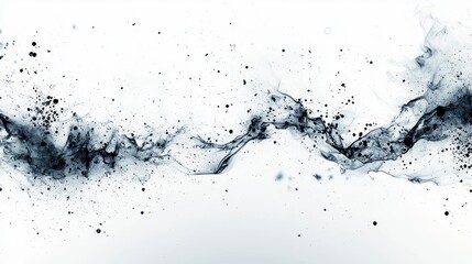 Abstract fluid forms on white background, possibly for digital art or graphic design