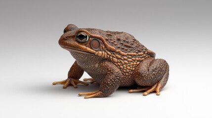 Fototapeta premium Frog sitting on a surface natural habitat wildlife photography studio environment close-up view amphibian behavior