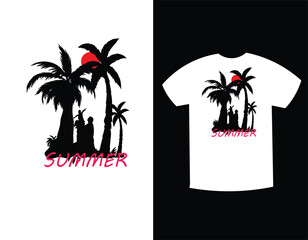 Summer t shirt design is symbol and creative