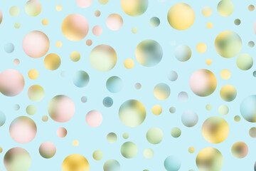Pastel and blue polka dot background