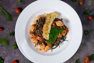 Spaghetti with Black Squid Ink_5