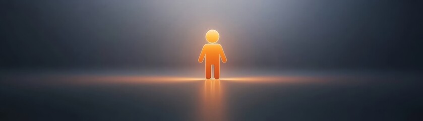 Mysterious figure in dark room visual exploration of solitude and introspection