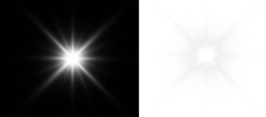PNG gold star light sparkle, White glow light effect. Starlight sparkle. Light flare effect shine glow. Light PNG. Glowing design elements