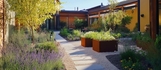 Serene Courtyard Garden: A Peaceful Oasis