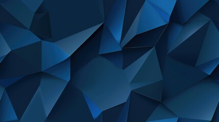 Fototapeta premium Navy Blue and Silver Abstract Geometric Background Featuring Polygon Shapes With a Smooth Color Gradient and Textured Finish