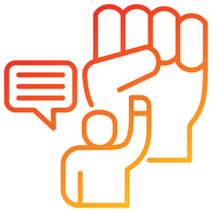 Motivation Line Gradient Icon