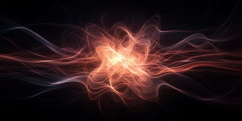 pulsing luminous neural bloom AI-powered trails