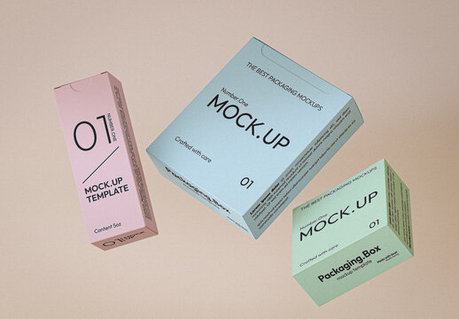 Packaging Boxes Mockup